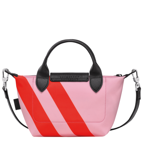 Le Pliage 系列 手提包 XS , 粉紅色 / 橙色 - 帆布 - 查看 4 4