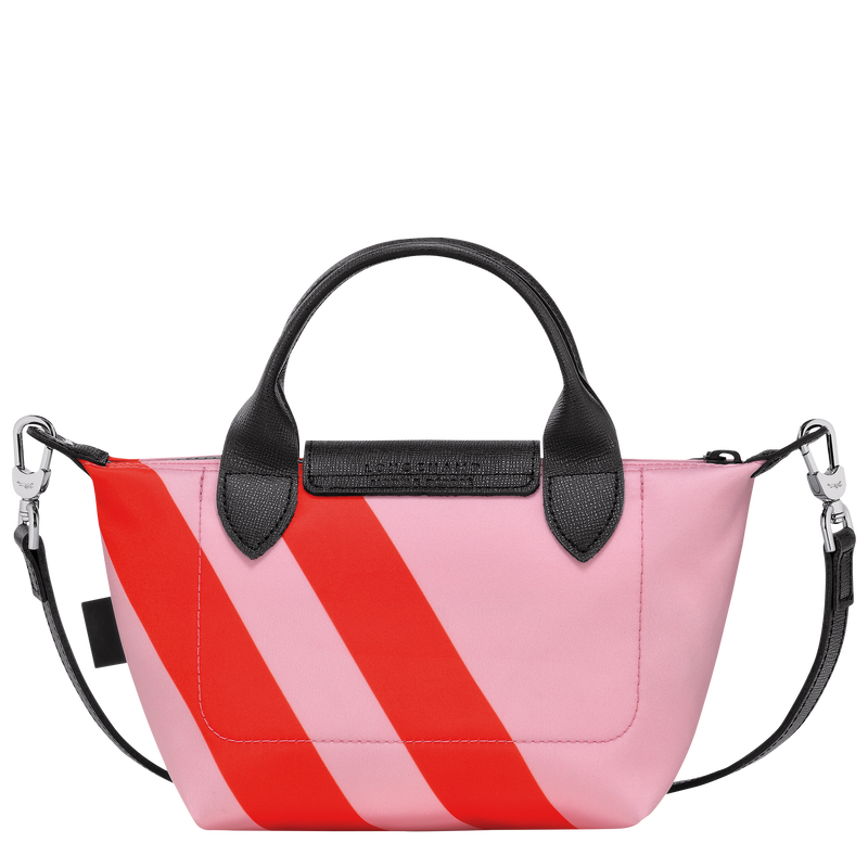 Le Pliage 系列 手提包 XS , 粉紅色 / 橙色 - 帆布  - 查看 4 4