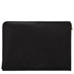 Le Foulonn&eacute; Laptop case , Black - Leather