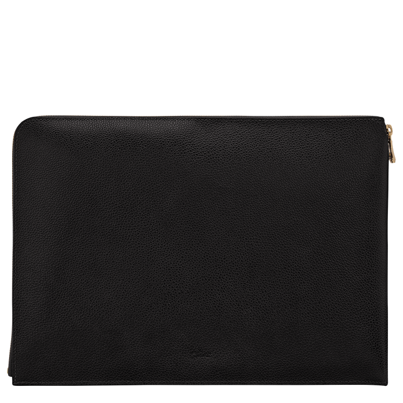 Le Foulonn&eacute; Laptop case , Black - Leather  - View 2 of 2
