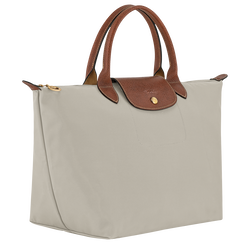 Le Pliage Original M Handbag , Pebble - Recycled canvas