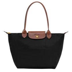 Le Pliage Original M Tote bag , Black - Recycled canvas