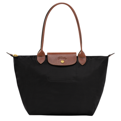 Shopper M Le Pliage Original , Recyceltes Canvas - Schwarz