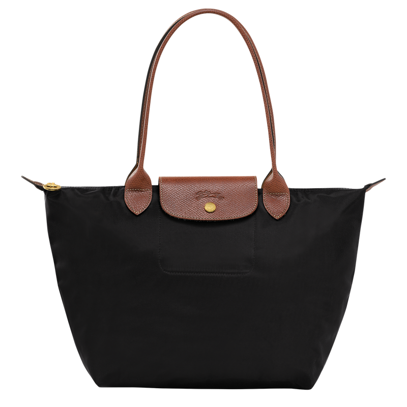 Le Pliage Original M Tote bag , Black - Recycled canvas  - View 1 of  6
