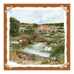 Pastoral Beauty Silk scarf 70 , Marmalade - OTHER