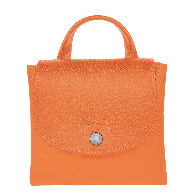 Longchamp orange leather bag hot sale