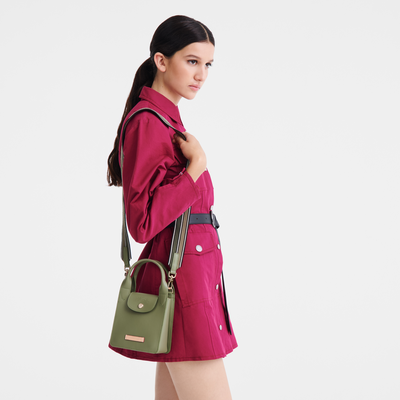 Shopper XS Le Pliage Xtra , Leder - Lorbeer