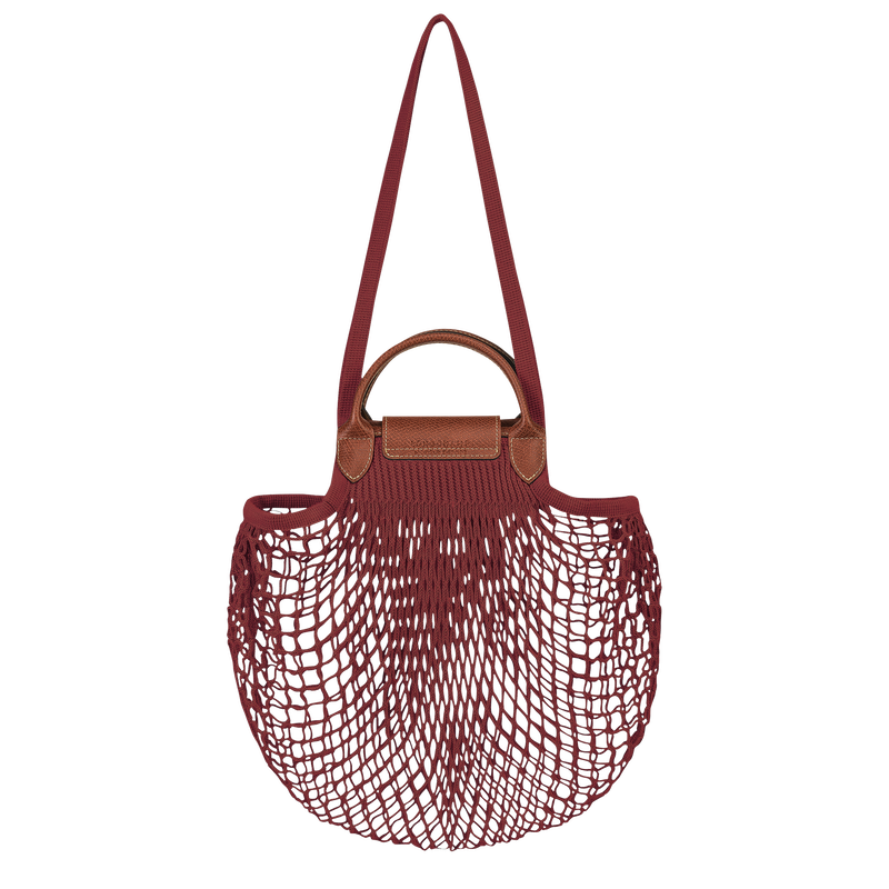 Le Pliage Filet L Mesh bag , Mahogany - Canvas  - View 4 of 4