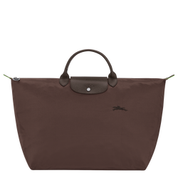 Le Pliage Green L Travel bag , Mocha - Recycled canvas
