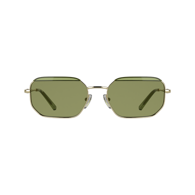 Sunglasses , Golden/Green - Metal