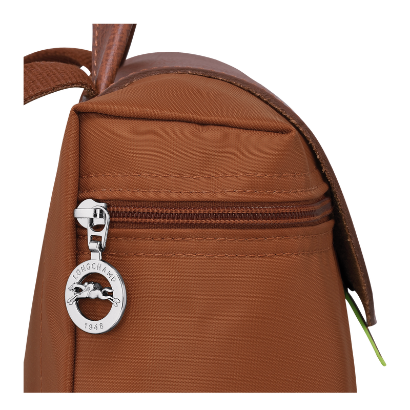 Le Pliage Green M Backpack , Cognac - Recycled canvas  - View 4 of  5