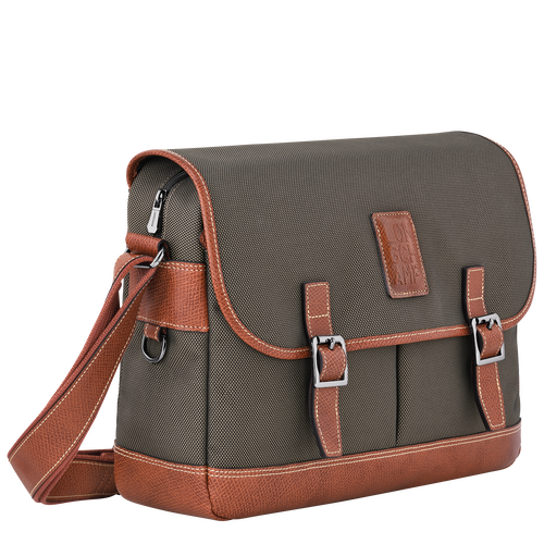 Boxford L Crossbody bag , Brown - Recycled canvas - View 3 of  4