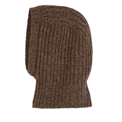 Balaclava , Chocolate - Knit