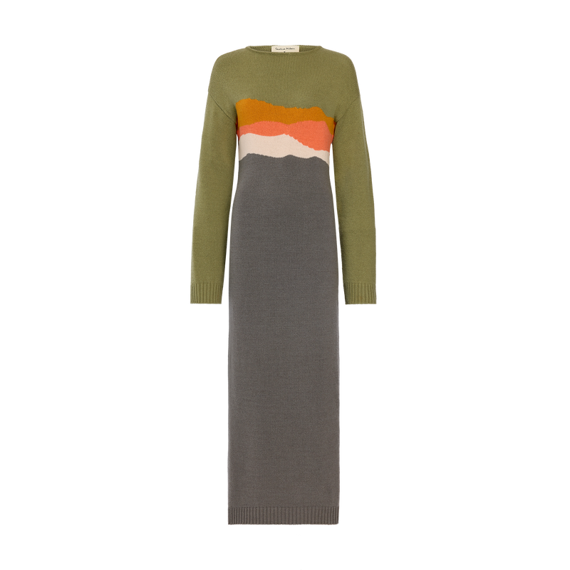 Dress Caroline H&eacute;lain x Longchamp , Mineral - Knit  - View 1 of  5