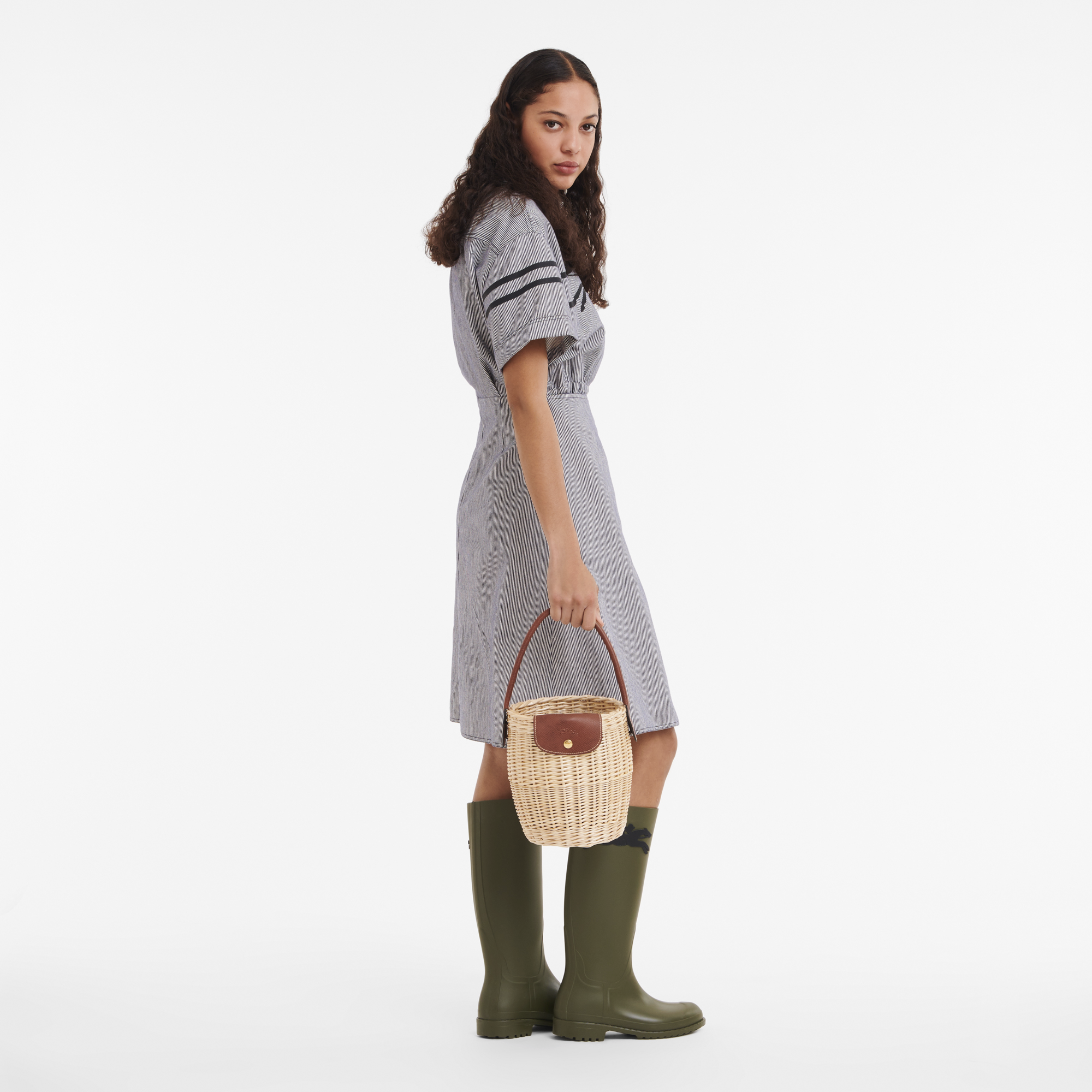 Épure Bucket bag S, Natural