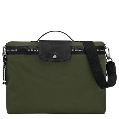 Le Pliage Energy Briefcase , Khaki - Canvas