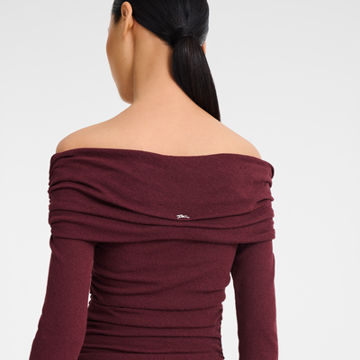 null Long dress, Burgundy