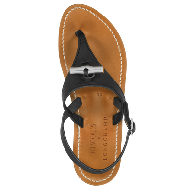 Longchamp x K.Jacques Sandals, Black