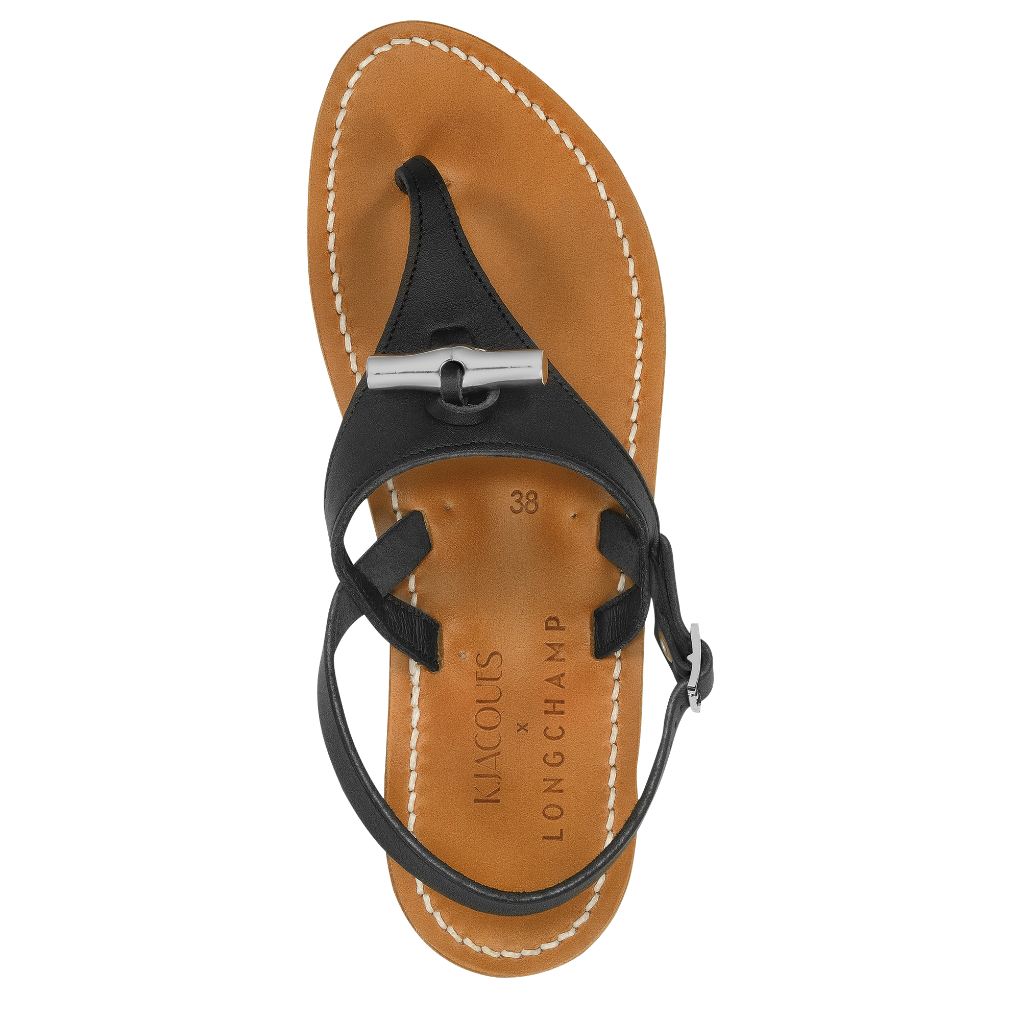 Sandals, Black - View 3 of
        4 - zoom in Longchamp x K.Jacques Sandals, Black