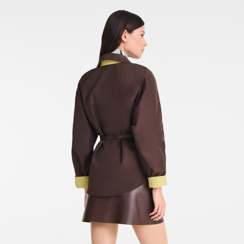 Padded blouson , Mocha/Pistachio - Technical taffeta  - View 3 of  8