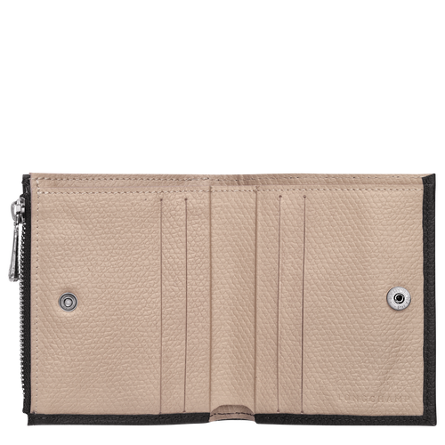 Portefeuille compact, Noir Vue 2 de Portefeuille compact, Noir, hi-res