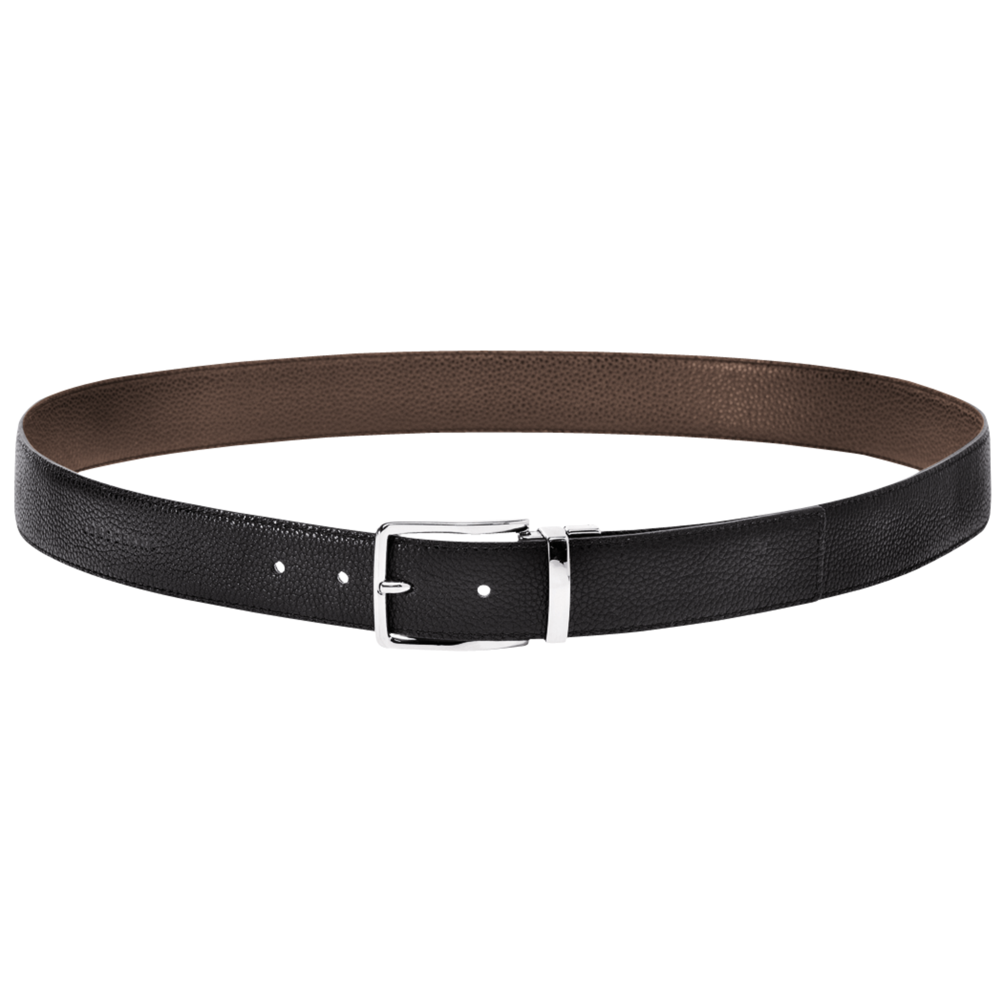 Men's belt Le Foulonné Mocha/Black 