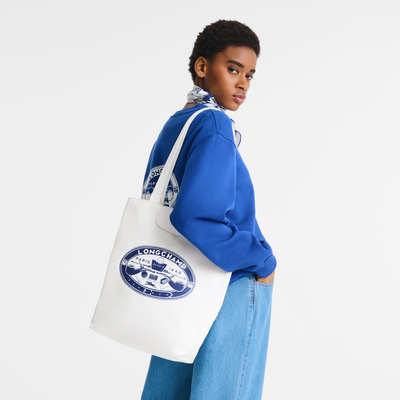 Le Pliage Collection M Tote bag , Ecru - Canvas