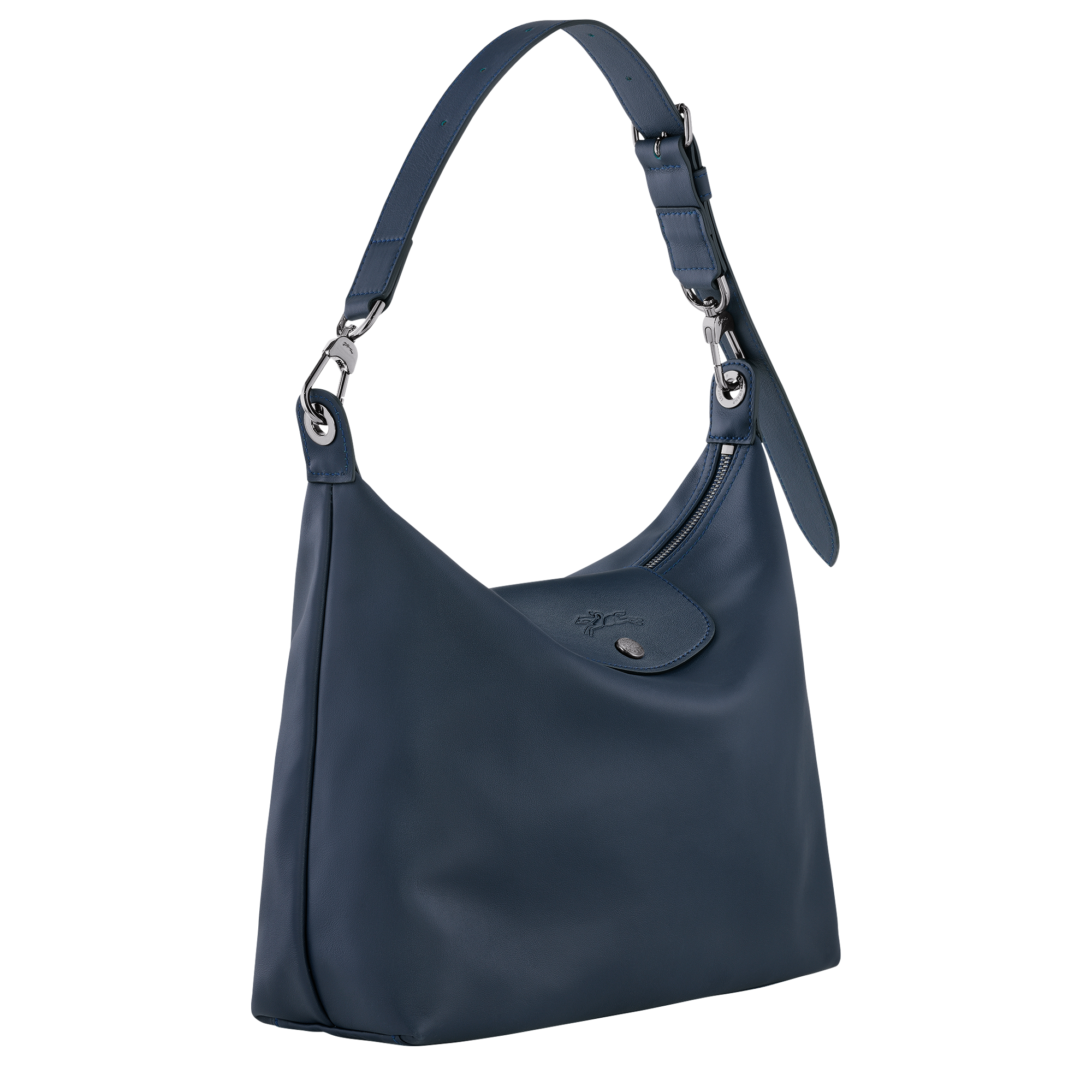 Le Pliage Xtra M Hobo bag Navy - Leather (10189987556)