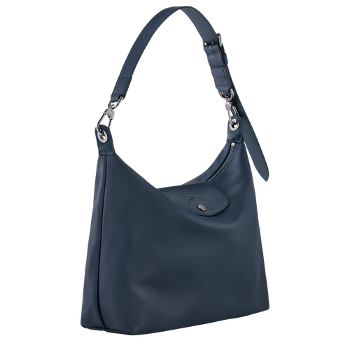 Le Pliage Xtra M Hobo bag , Navy - Leather - View 3 of 6