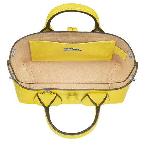 Roseau Top handle bag XS, Lemon