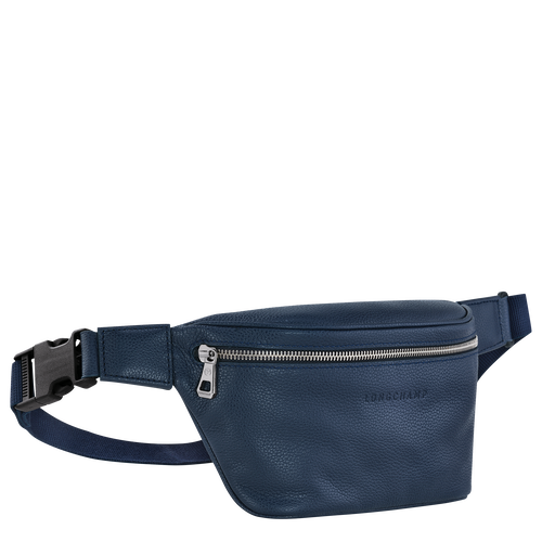 Le Foulonné Belt bag , Navy - Leather - View 3 of  4
