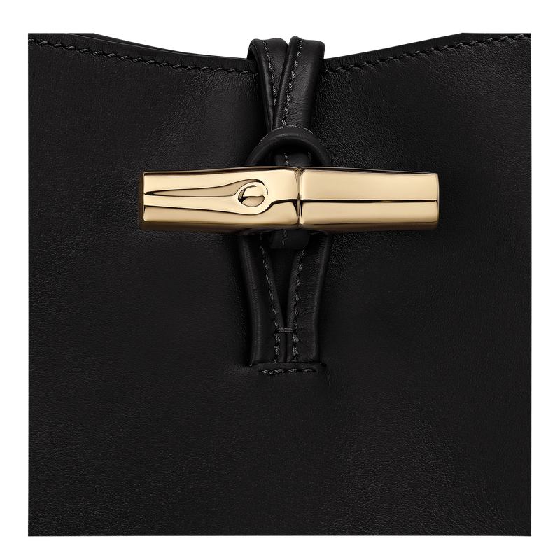 Schultertasche M Le Roseau , Leder - Schwarz  - Ansicht 5 von 5