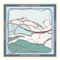 A Toute Allure Silk scarf 90 , Mint - Silk