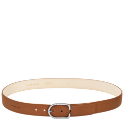 Le Foulonné Men's belt , Caramel - Leather