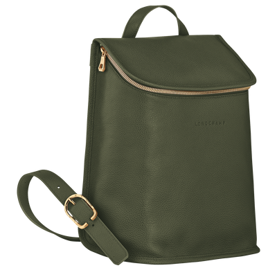 Le Foulonn Backpack Khaki Leather Longchamp FI