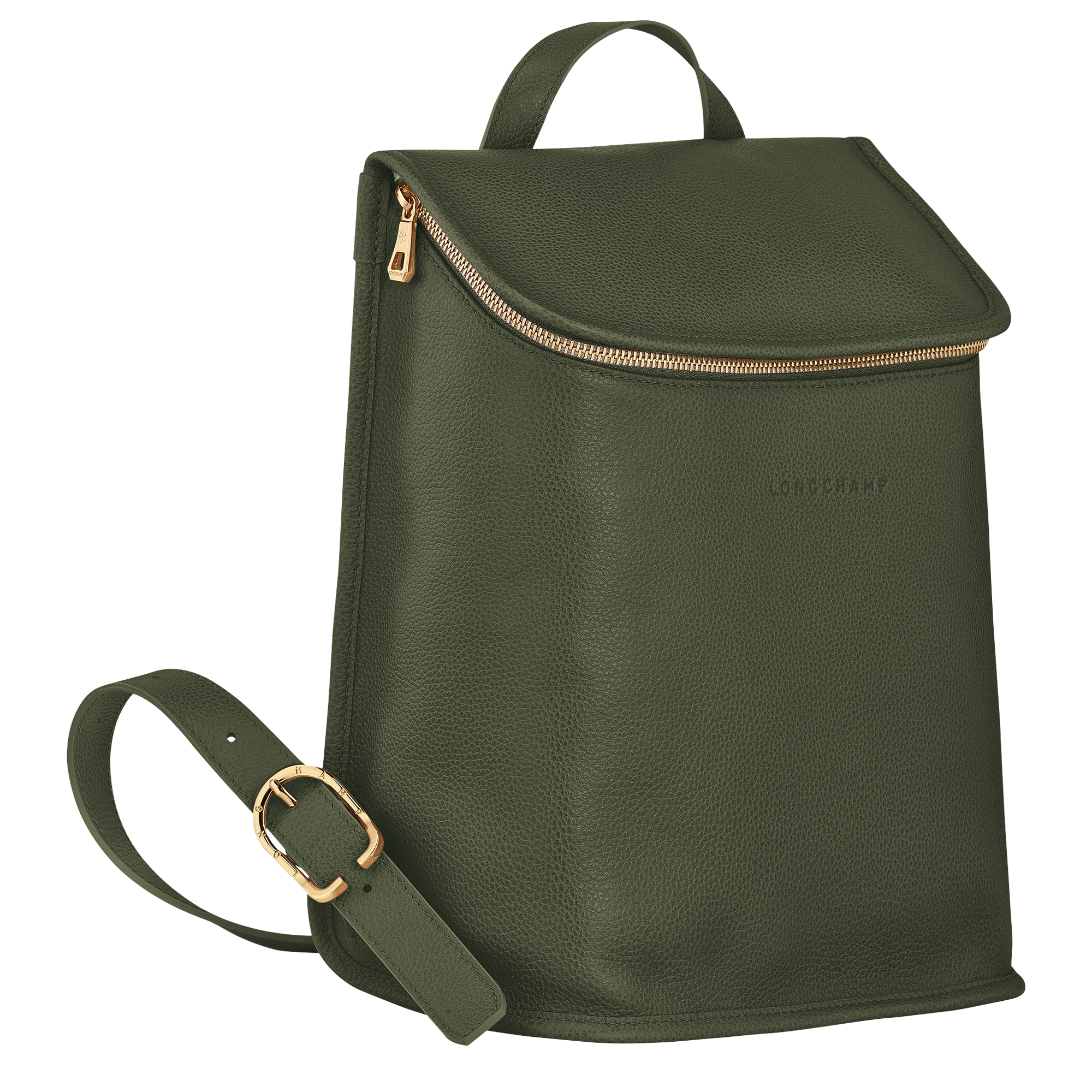 Backpack M, Khaki - View 2 of
3 - zoom in Le Foulonné Backpack M, Khaki