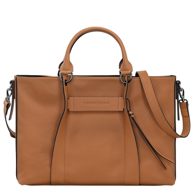 Longchamp 3D Bolso con asa superior  M, Natural