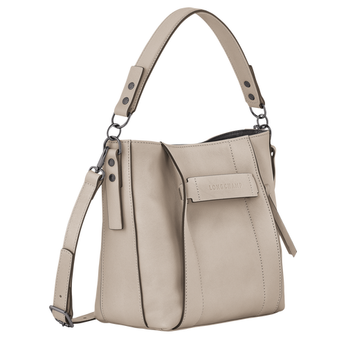 Longchamp 3D 斜背袋 S , 土褐色 - 皮革 - 查看 3 5