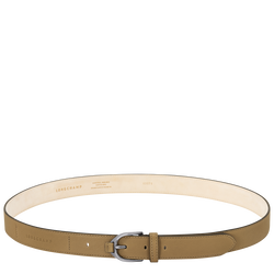 Longchamp 3D Ladies' belt , Tobacco - Leather