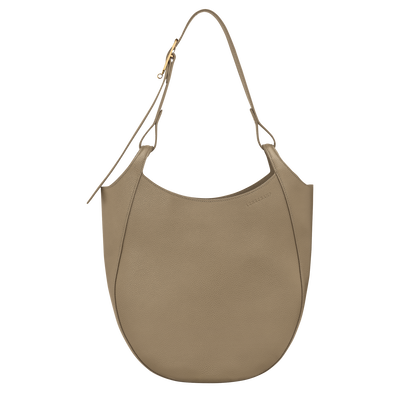 Le Foulonn&eacute; L Hobo bag , Lichen - Leather