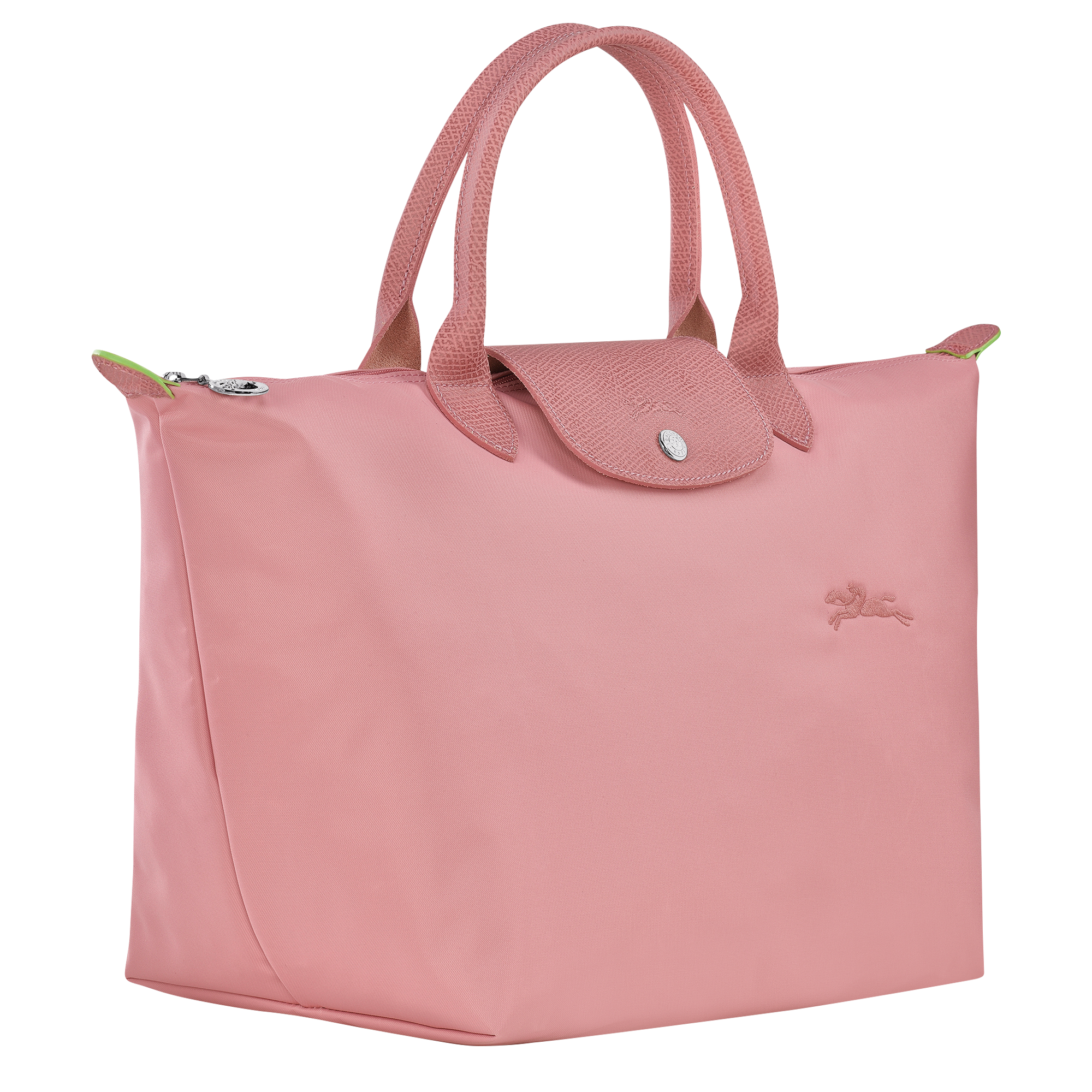 Le Pliage Green Handbag M, Petal Pink