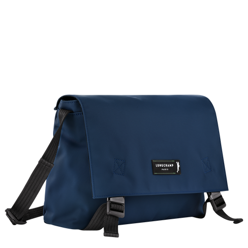 Le Pliage Energy L Crossbody bag , Navy - Recycled canvas - View 3 of  4