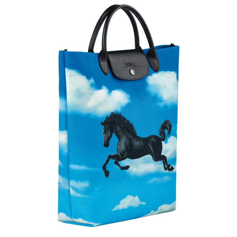 Longchamp x ToiletPaper M Tote bag , Cloud Blue - Canvas  - View 3 of 5