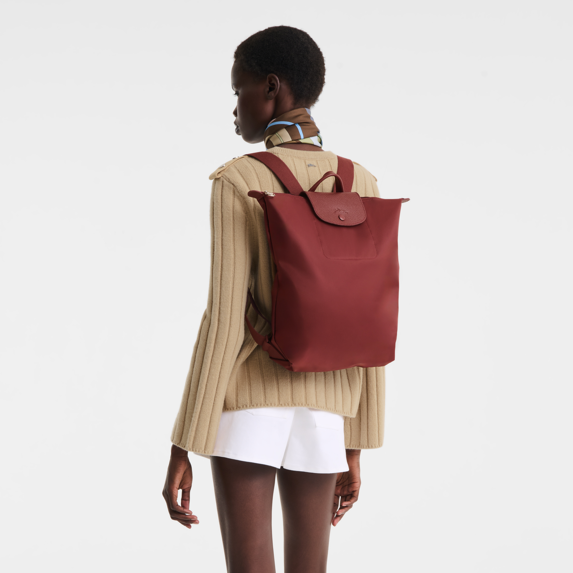 Le Pliage One Backpack M, Burgundy