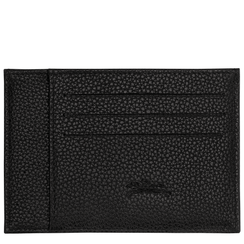 Le Foulonn Card holder Black Leather Longchamp CA