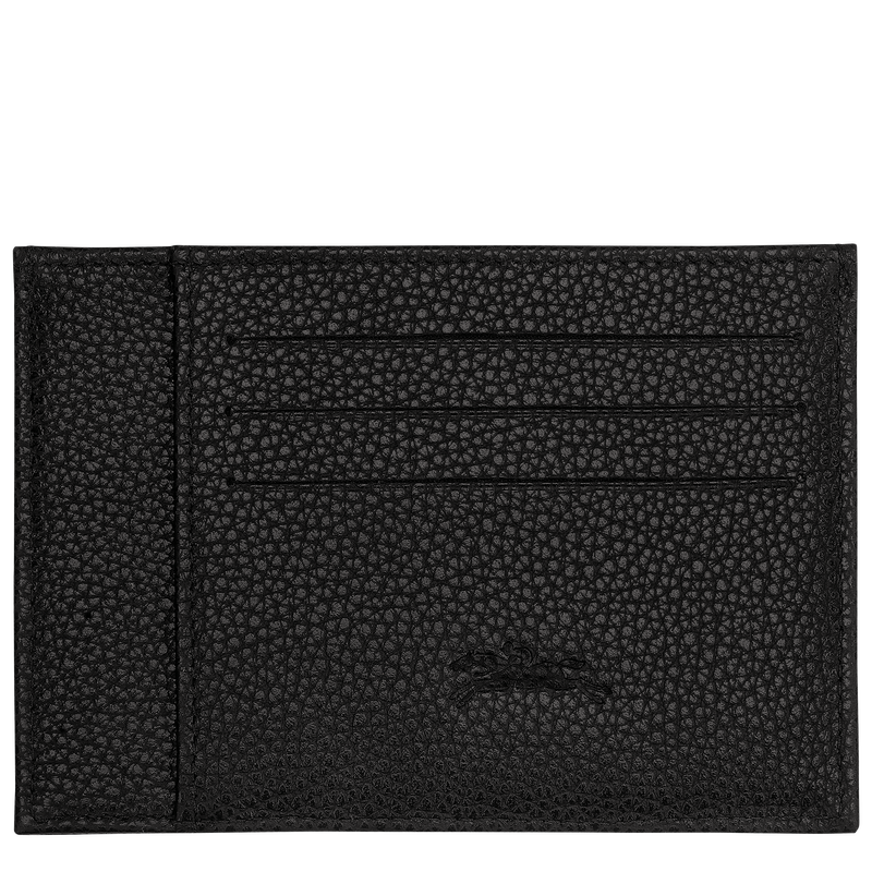 Le Foulonné Card holder , Black - Leather  - View 2 of  2