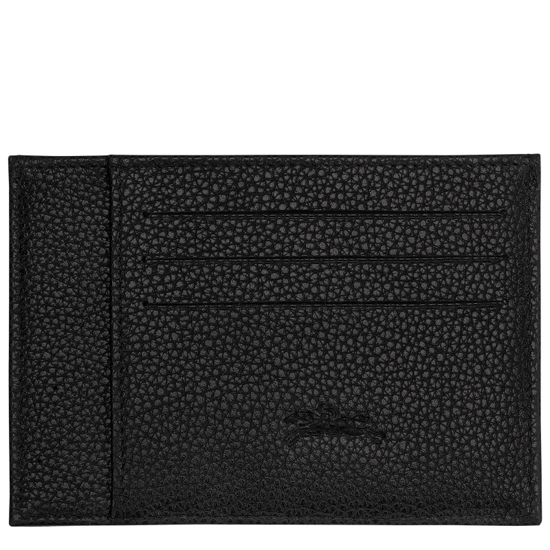 Le Foulonné Card holder , Black - Leather  - View 2 of  2