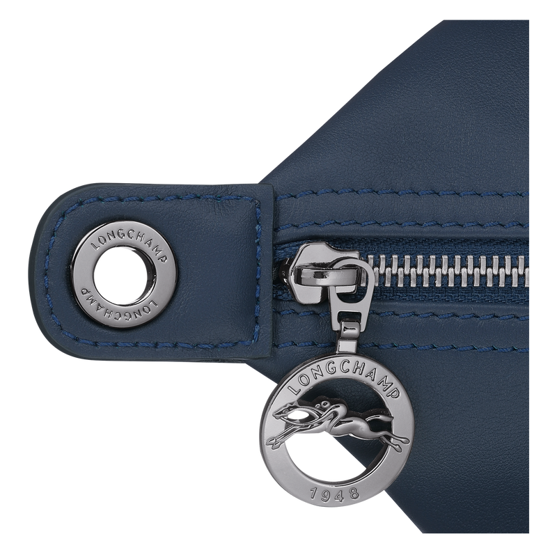 Le Pliage Xtra 肩揹袋 M , 海軍藍色 - 皮革  - 查看 6 6