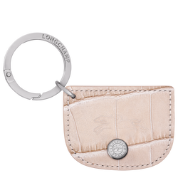 Re-Play Key ring , Chalk - Leather