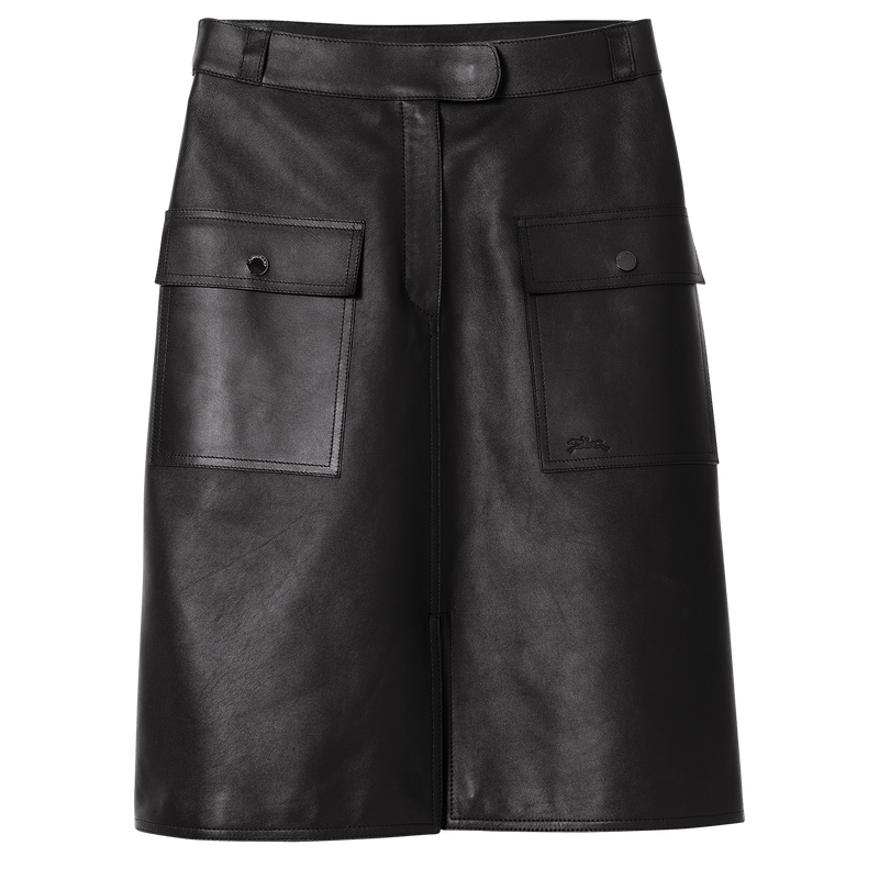 Skirt , Black - Lambskin  - View 1 of  3